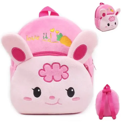 New 3D Animal Plush Backpack CartoonTrendy School Bags Girl Bookbag