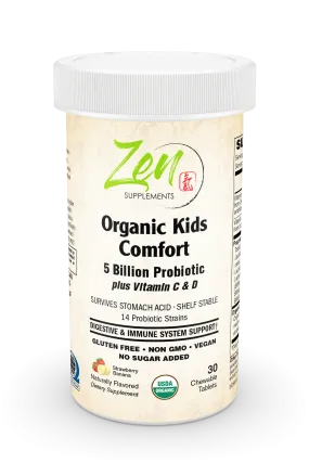 Organic Kids Comfort Chewable Straw-Banana 30 TAB