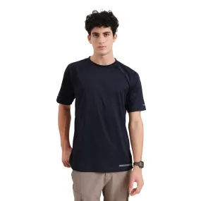 Outdoor Sportswear T-Shirt for Hiking, Running and Gyming | Navy Blue