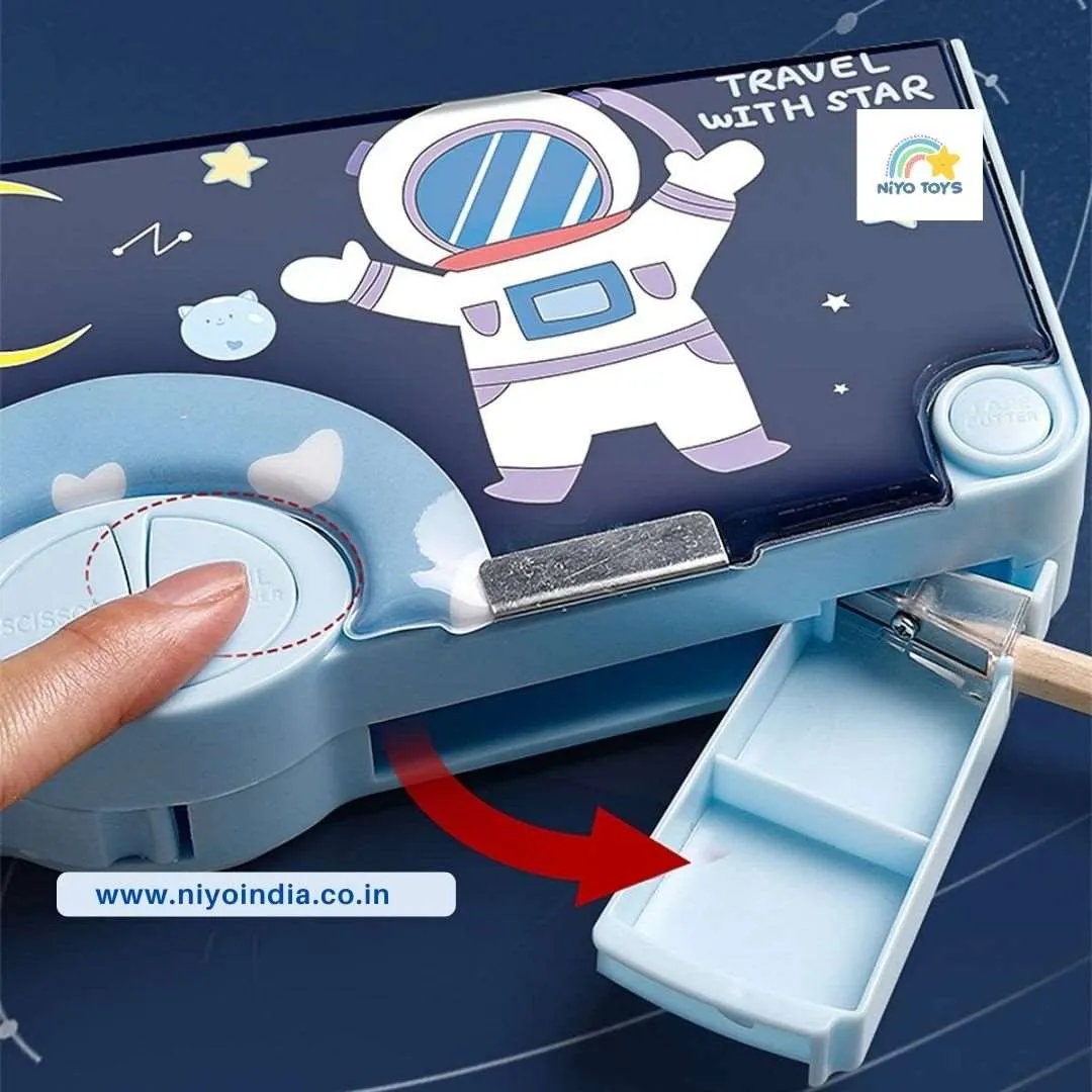 Pencil Box for Kids, Space/ Dino  Pencil Box