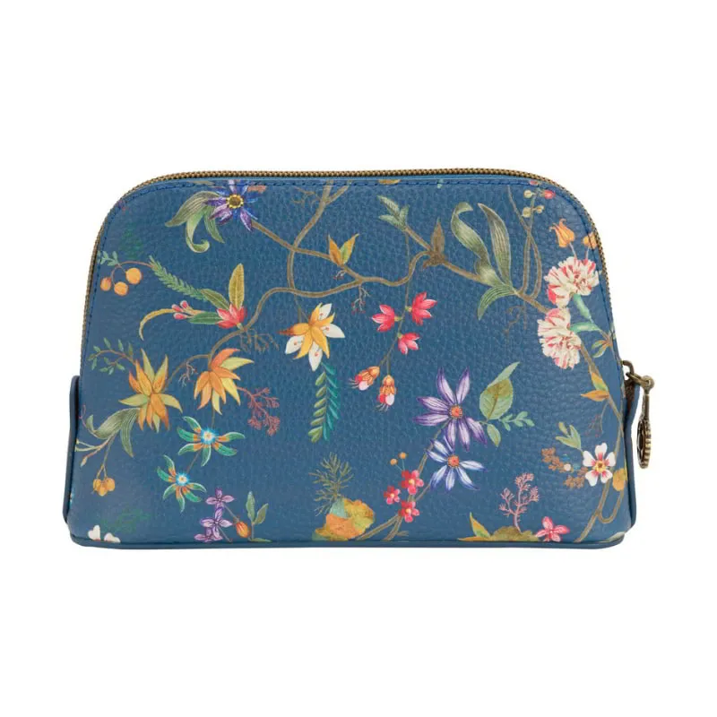 PIP Studio Petites Fleurs Dark Blue Triangle Cosmetic Bag