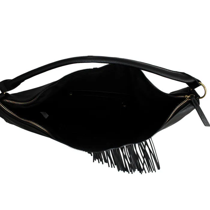 Purse Diagonal Fringe Hobo Bag for Women