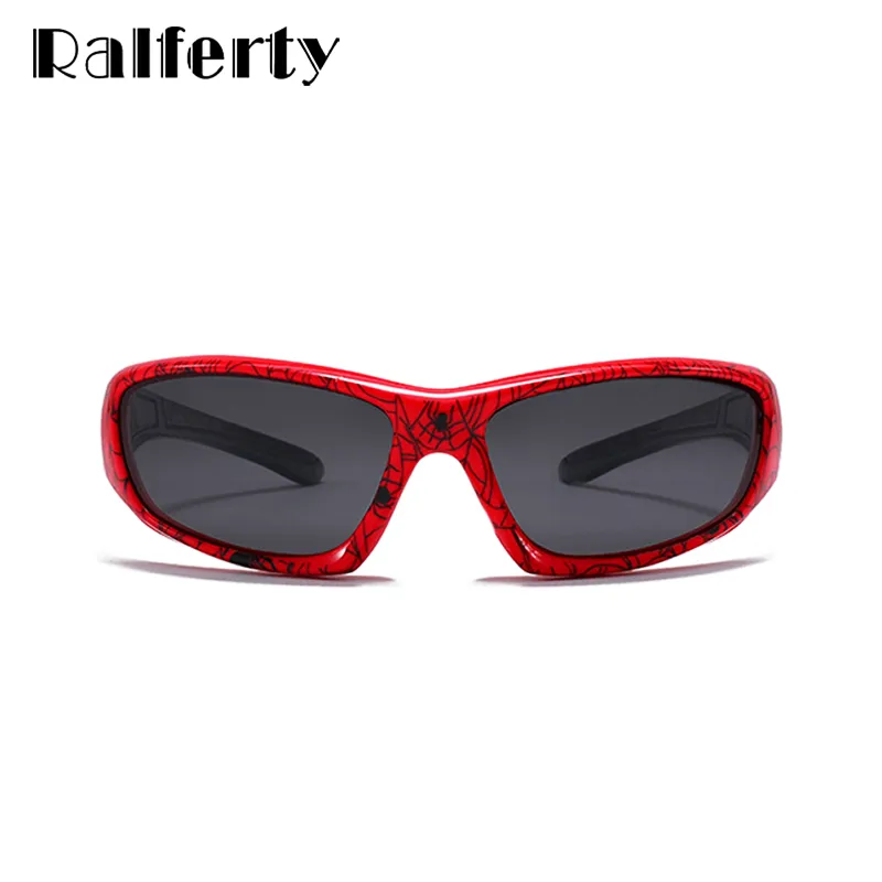 Ralferty Unisex Children's Full Rim Rectangle Acetate Polarized Sunglasses M805