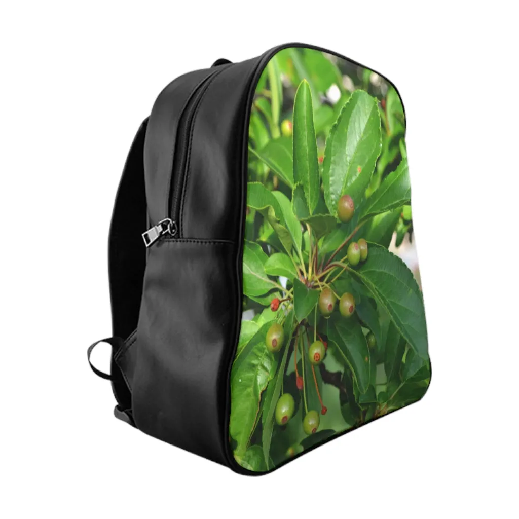 Seeds and Green Leaves School Backpack