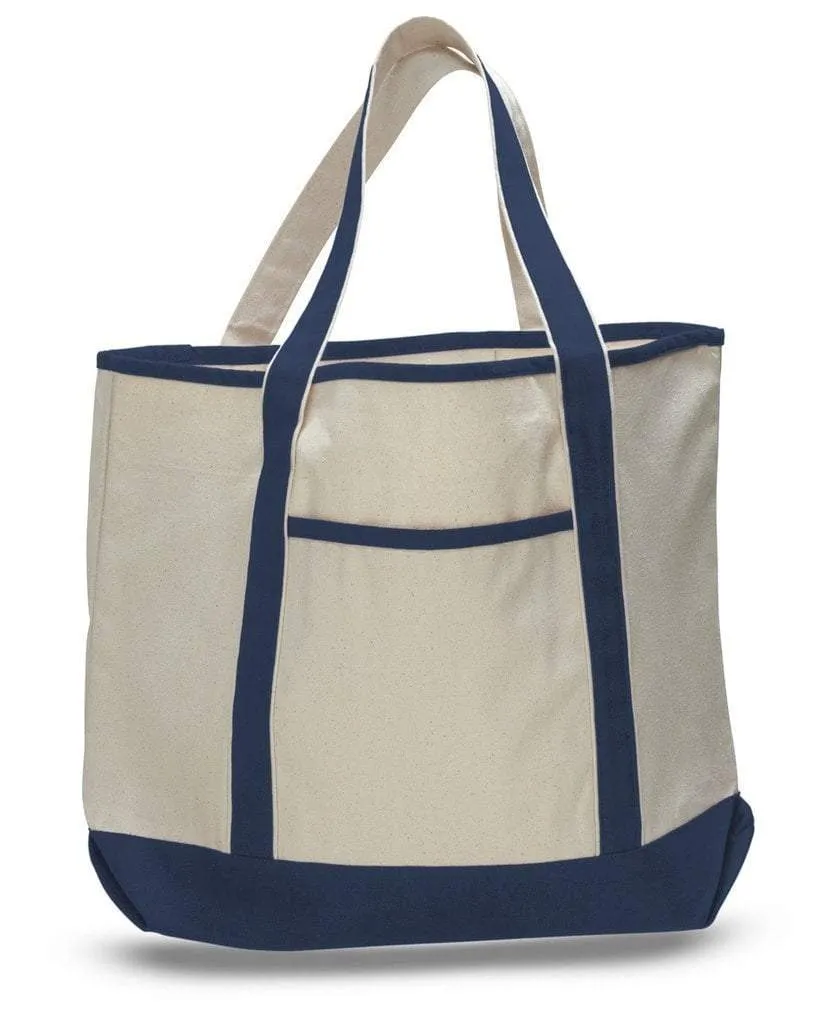 SET OF ((12)) JUMBO SIZE HEAVY CANVAS DELUXE TOTE BAG