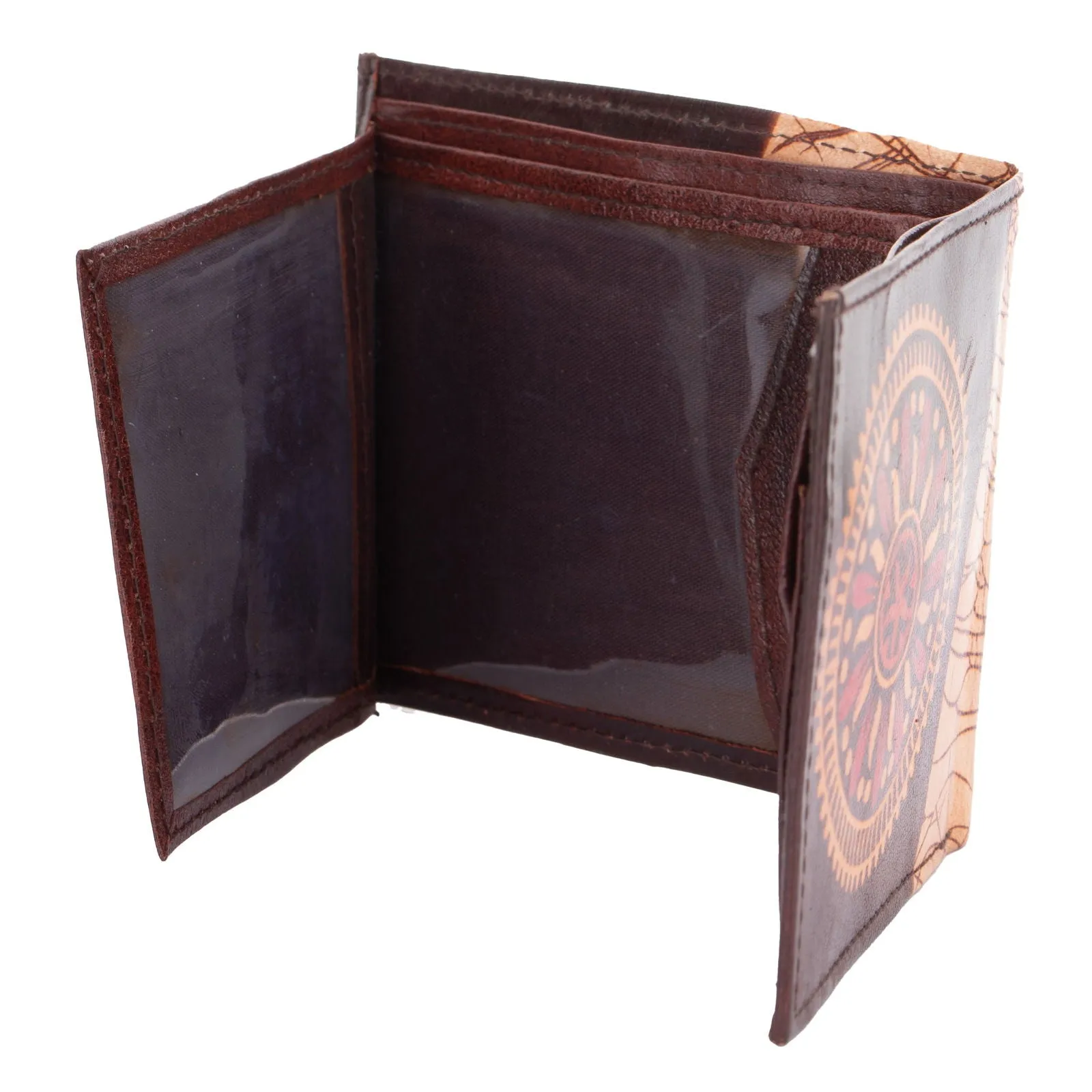 Shantiniketan Leather Products: Handcrafted Genuine Leather Wallet With 5 Spacious Compartments