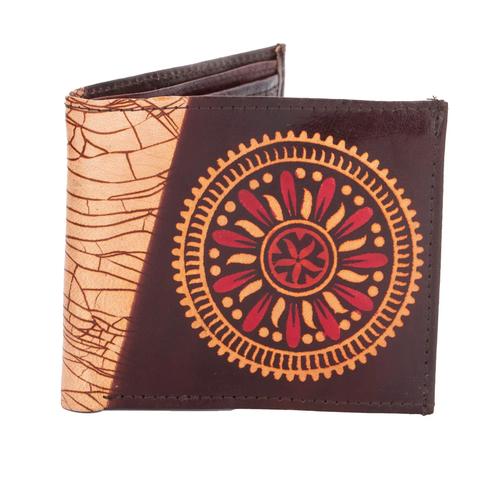 Shantiniketan Leather Products: Handcrafted Genuine Leather Wallet With 5 Spacious Compartments