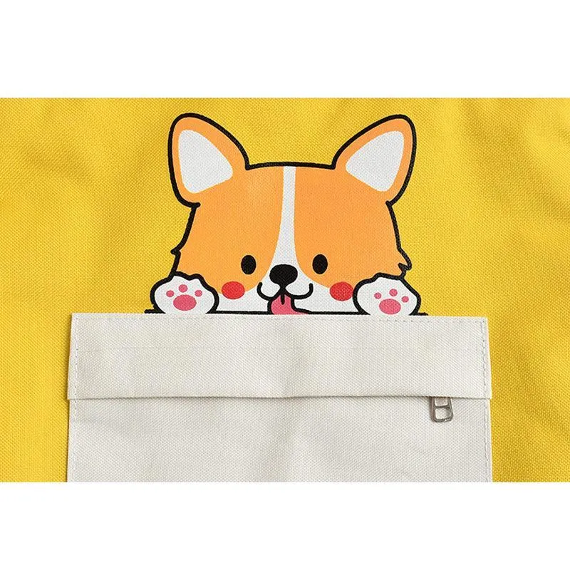 Shiba Inu Kawaii Cartoon Shoulder Bag - Akita Dog Lover Gift Tote Bag