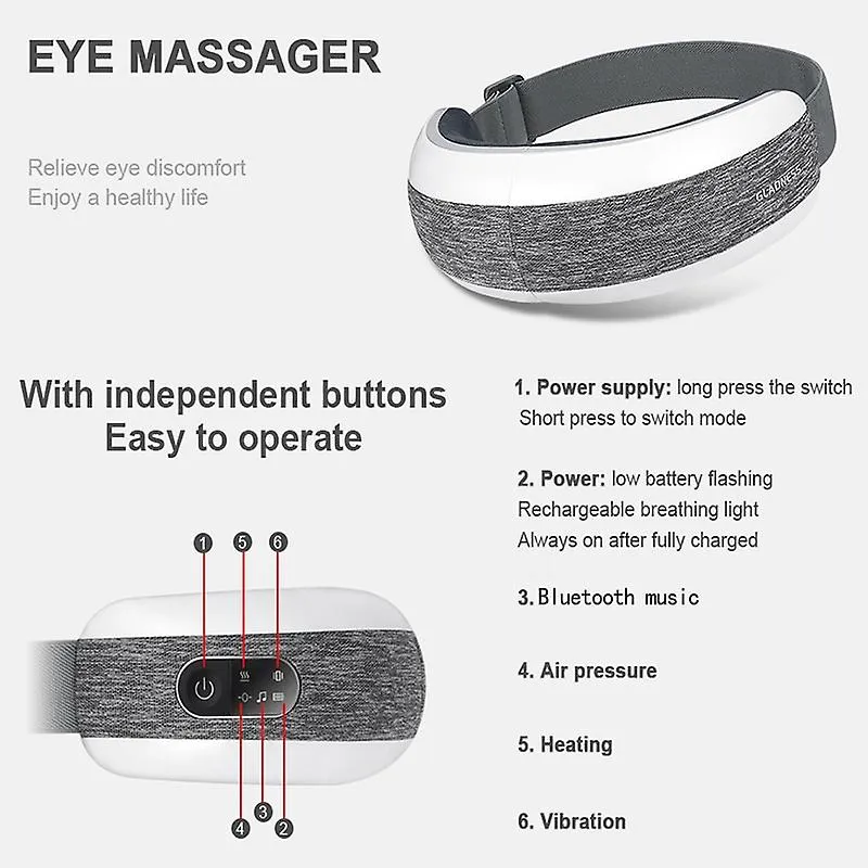 Smart Eye Massage Myopia Health Care Air Compression Heating Eye Massage Electric Massager Fa1042