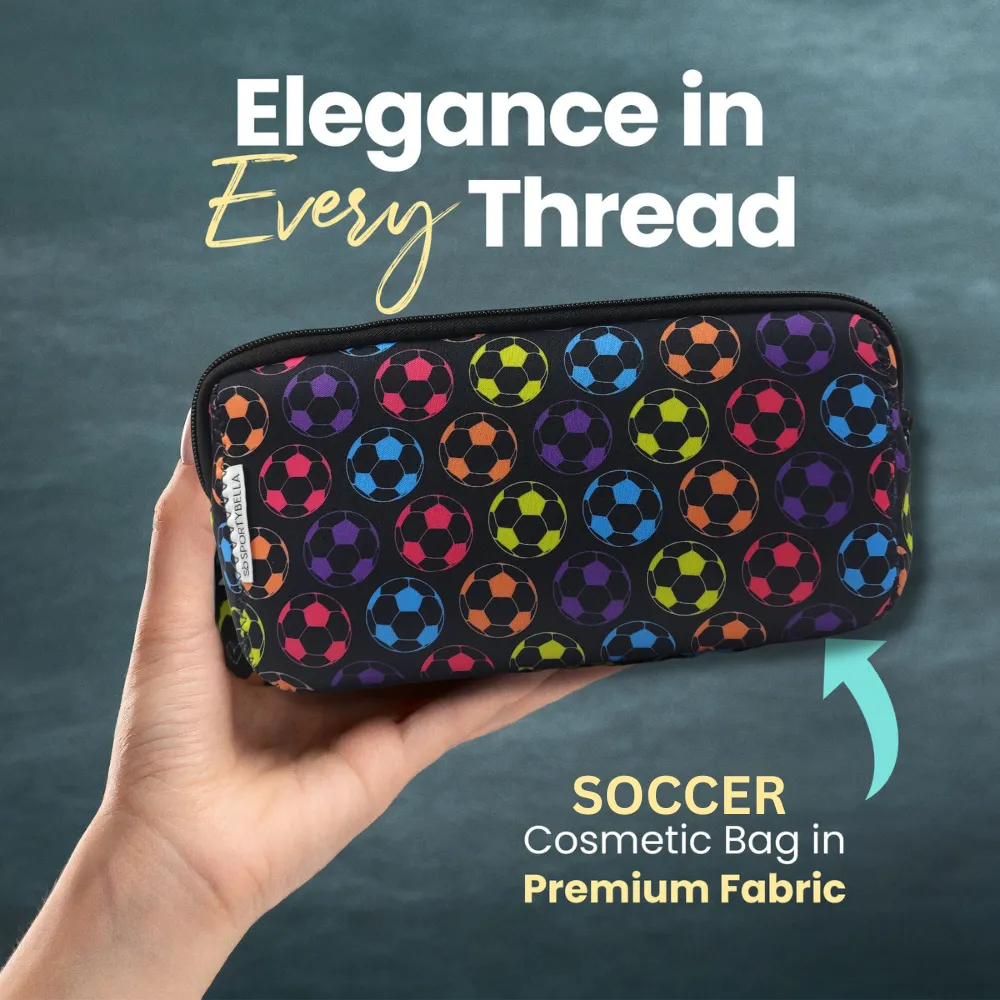 Soccer Cosmetic Bag Gift Bundle