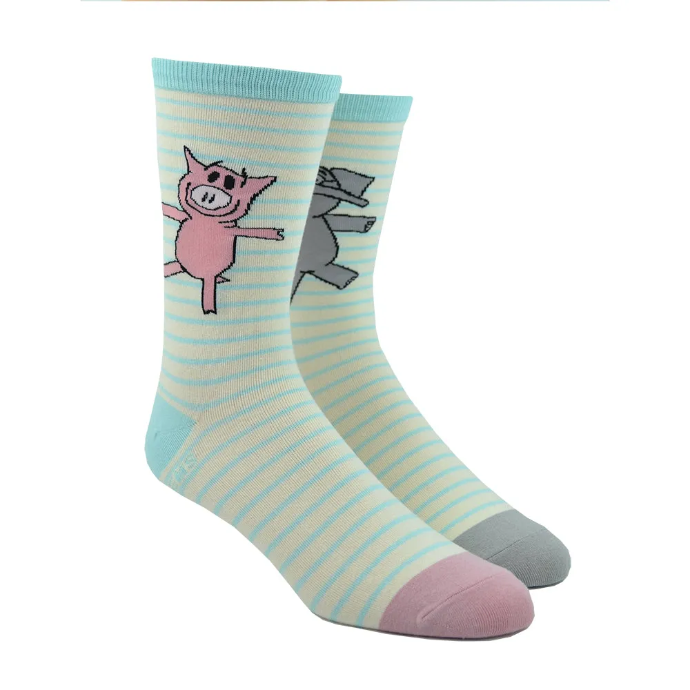 Unisex Elephant & Piggie Socks