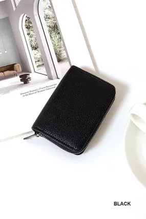 VEGAN LEATHER MULTIFUNCTIONAL CARD HOLDER WALLET (3 colors)