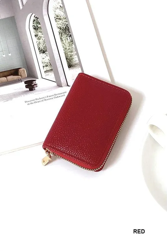 VEGAN LEATHER MULTIFUNCTIONAL CARD HOLDER WALLET (3 colors)