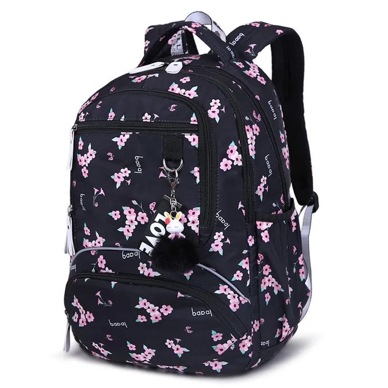 Wenkouban New Large schoolbag cute Student School Backpack Printed Waterproof bagpack primary school book bags for teenage girls kids