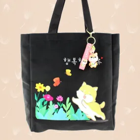 Women Large Tote Bag Kawaii Shiba Inu Korean Kpop Bag