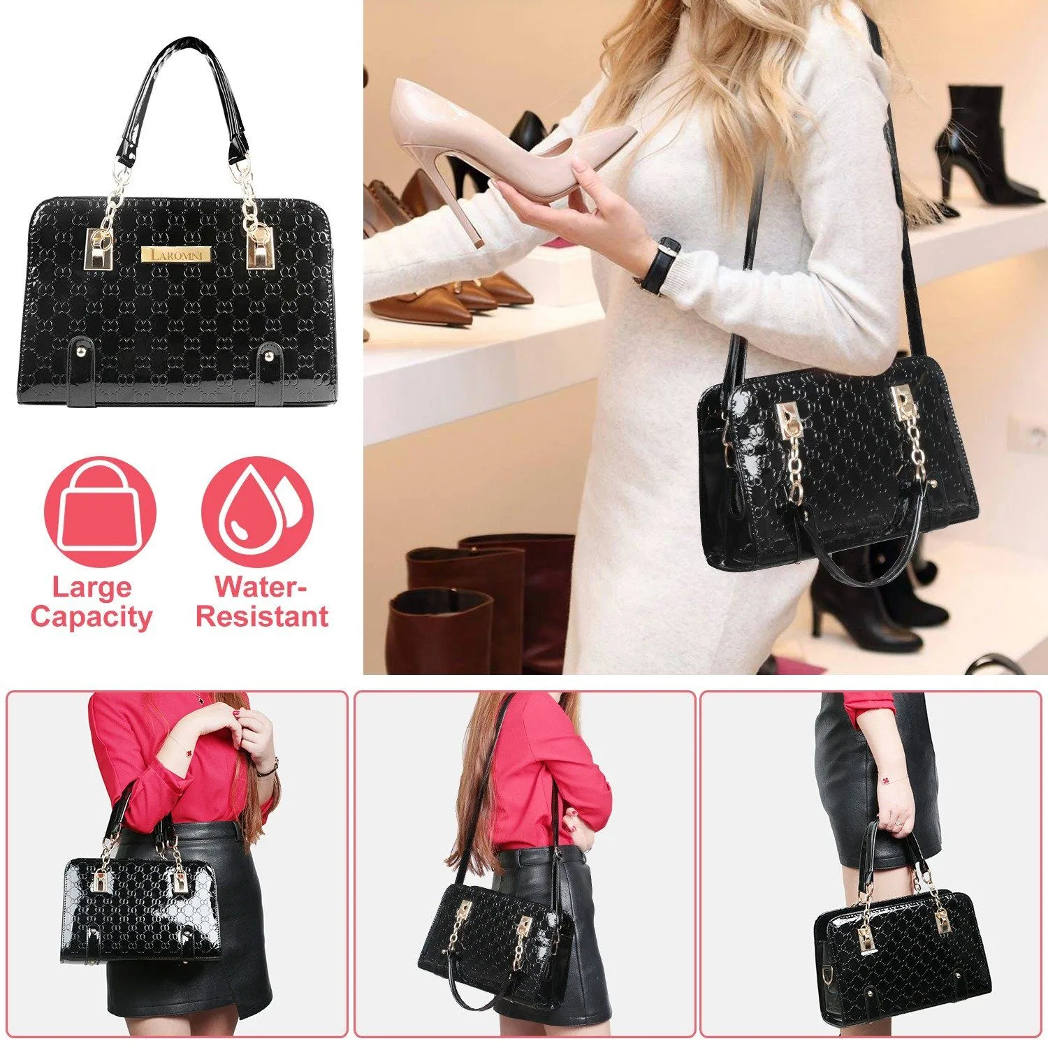 Women's Fashion Leather Handbag