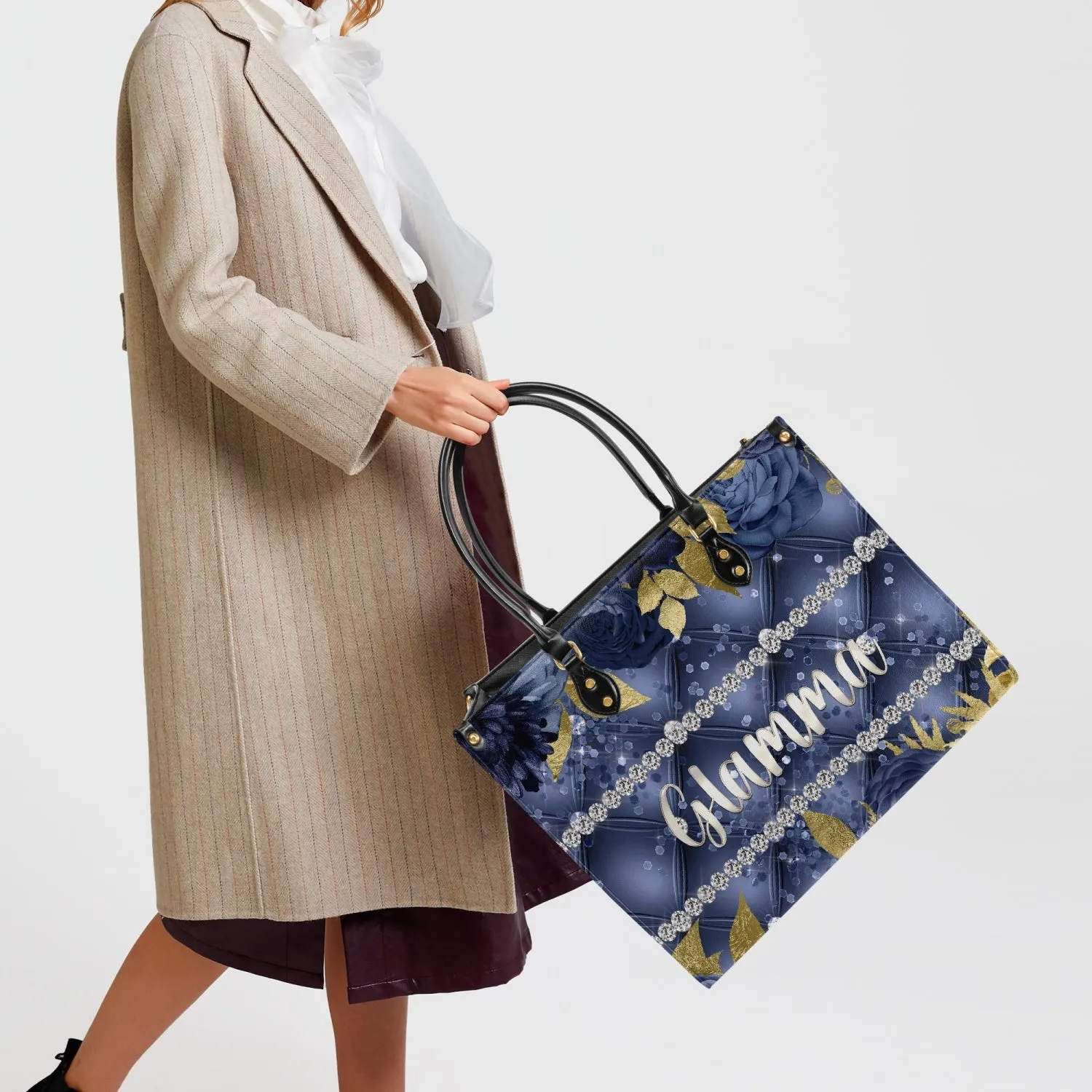 Women's Tote Bag - Navy Floral - Glamma