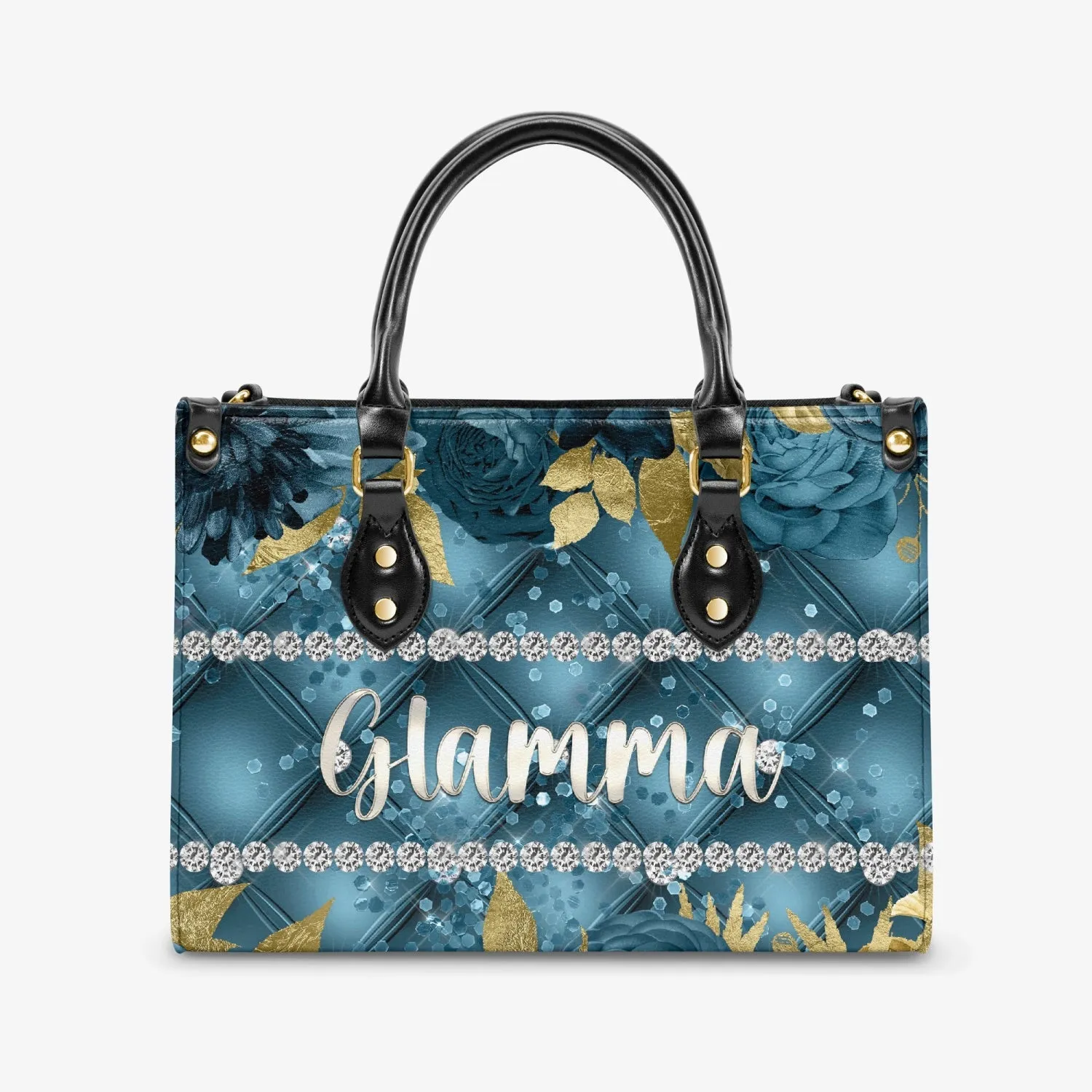 Women's Tote Bag - Teal Floral - Glamma