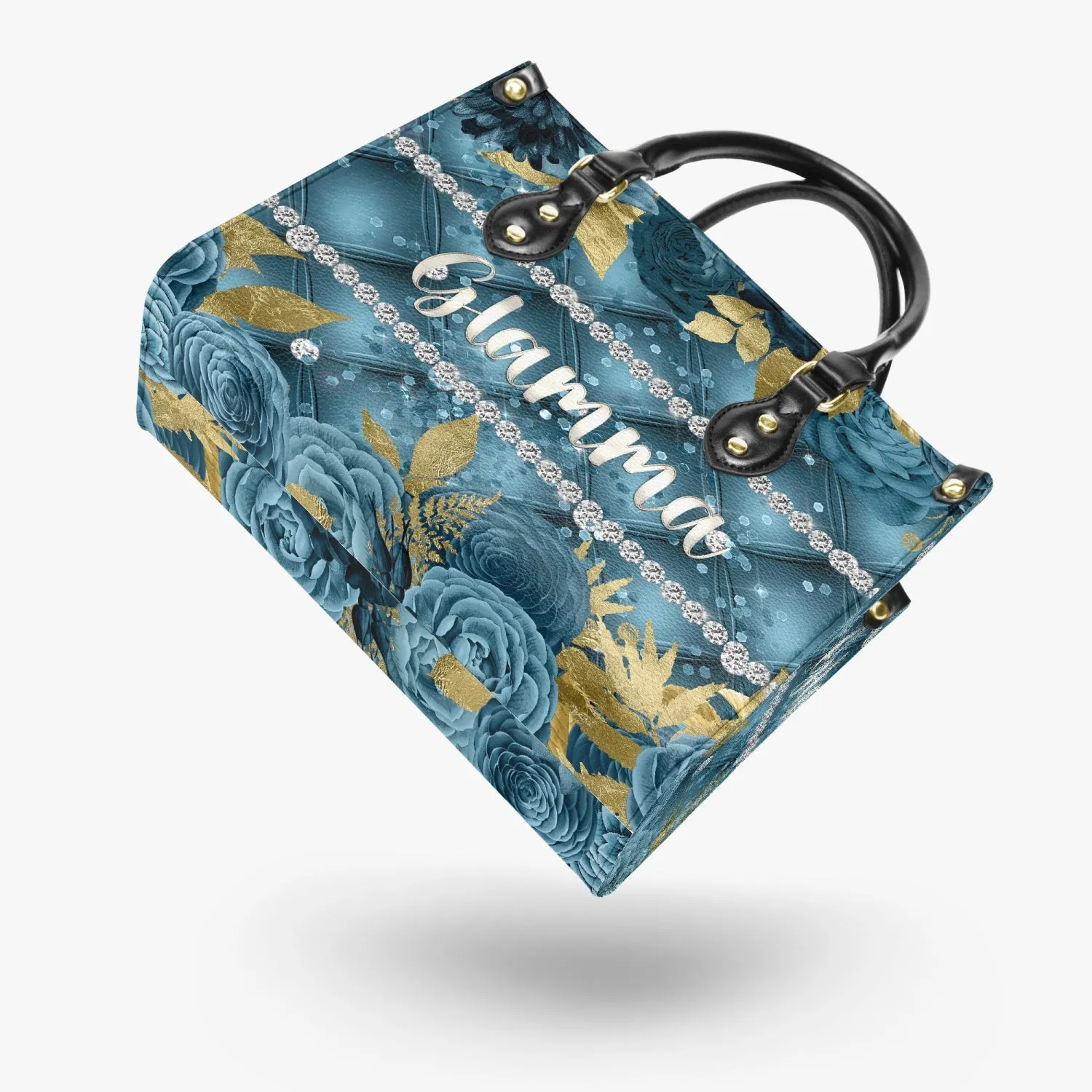 Women's Tote Bag - Teal Floral - Glamma